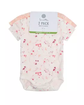 Комплект из двух боди с растительным принтом Sanetta детский