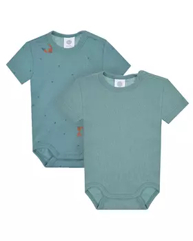 Комплект из зеленых боди, 2 шт. Sanetta детский