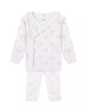 Комплект распашонка+брюки, принт бантики Lyda Baby