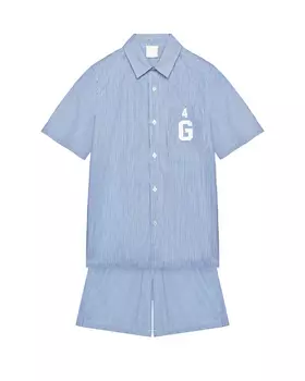 Комплект рубашка в полоску + бермуды, синий Givenchy