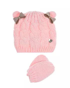 Комплект: шапка и варежки Monnalisa детский