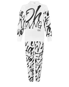 Комплект: свитшот и брюки, белый Deha