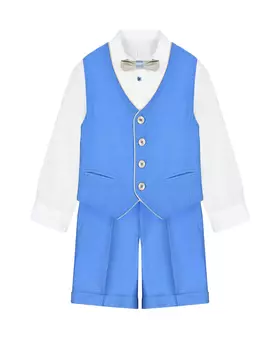 Комплект: жилет, рубашка, бермуды и бабочка Baby A