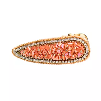 Коралловая заколка-пеликан Tais