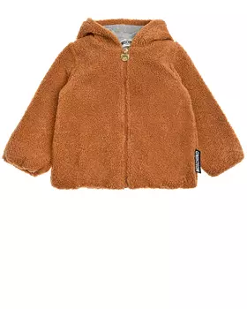 Коричневая куртка с декором "медвежонок" Moschino детская