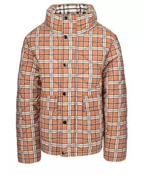 Коричневая куртка в клетку Les Coyotes de Paris детская