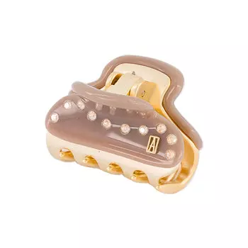 Коричневая заколка-краб Alexander de Paris детская