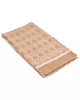 Коричневый шарф с жаккардовым узором, 180x22 см Chloe детский