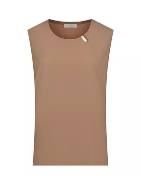 Коричневый топ из шелка Panicale