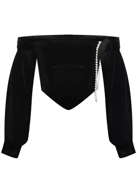 Корсетный топ с розой Masterpeace