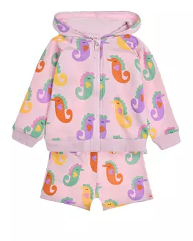 Костюм спортивный куртка и шорты, принт морские коньки Stella McCartney