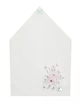 Косынка с принтом "Розовые цветы" Il Trenino