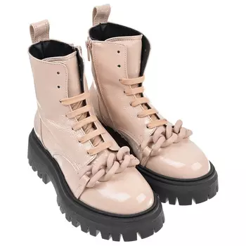 Кожаные ботинки кремового цвета No. 21 детские