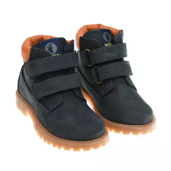 Кожаные ботинки с контрастным манжетом Walkey детские