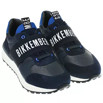 Кожаные кроссовки с логотипом Bikkembergs детские