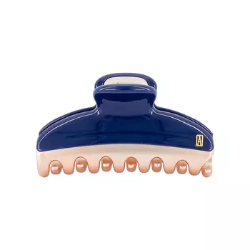 Крабик для волос медиум, темно-синий Alexander de Paris