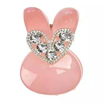 Крабик в виде зайчика, розовый Tais