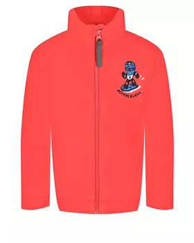 Красная флисовая кофта с вышивкой Poivre Blanc детская