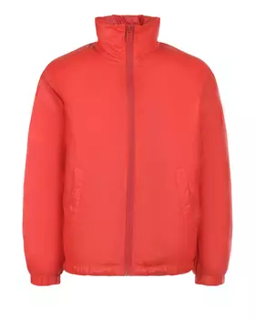 Красная куртка с белым лого Diesel