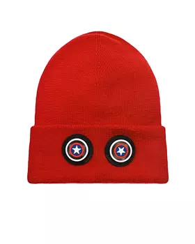 Красная шапка с нашивками Regina детская