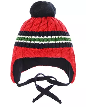 Красная шапка с помпоном Chobi детская