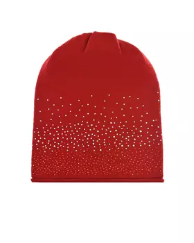 Красная шапка со стразами Catya детская