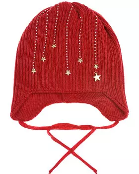 Красная шапка со стразами Il Trenino детская