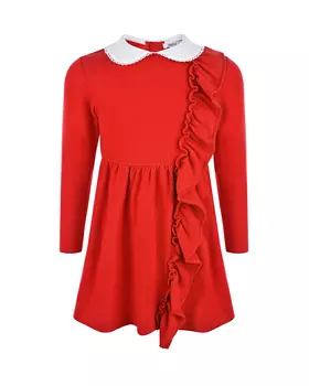 Красное платье с рюшей Aletta детское