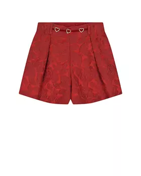 Красные шорты с жаккардовым узором Monnalisa детские