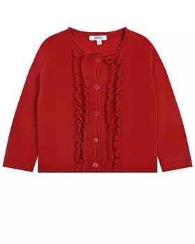 Красный кардиган с рюшами Aletta детский