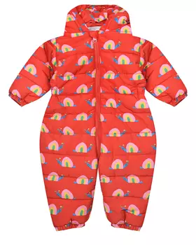 Красный комбинезон с принтом "улитки" Stella McCartney детский