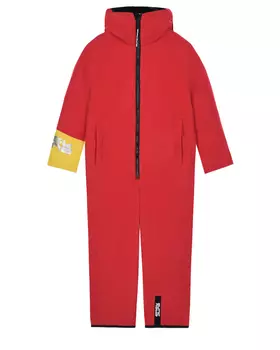 Красный мембранный комбинезон с контрастной отделкой BASK детский