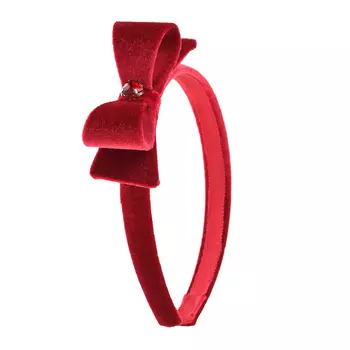 Красный ободок с бантом Monnalisa детский