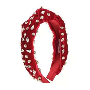 Красный ободок со стразами Monnalisa детский