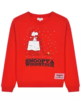 Красный свитшот с принтом "Snoopy" Marc Jacobs (The) детский