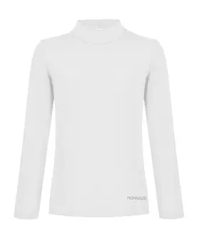 Кремовая базовая водолазка Monnalisa детская