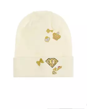 Кремовая шапка с патчами Il Trenino детская