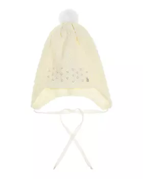 Кремовая шапка с жемчужинами Il Trenino детская