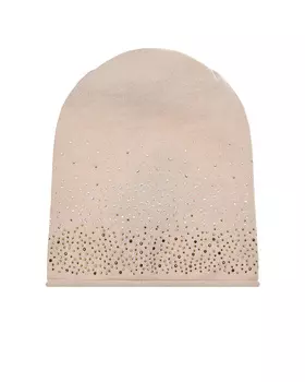 Кремовая шапка со стразами Catya детская