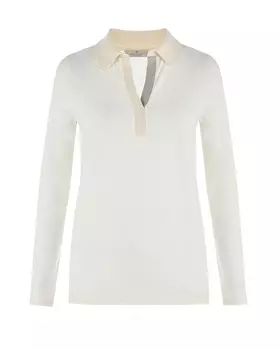 Кремовый блузон-поло Panicale