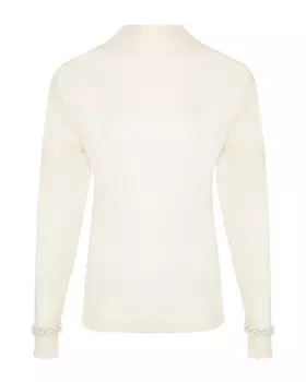 Кремовый джемпер-водолазка Panicale