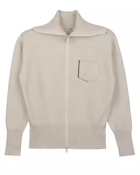 Кремовый кардиган из кашемира Brunello Cucinelli детский