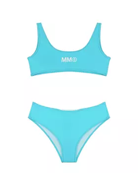 Купальник бирюзового цвета, раздельный MM6 Maison Margiela