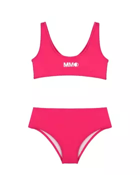 Купальник цвета фуксии, раздельный MM6 Maison Margiela