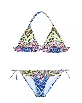 Купальник детский со сплошным геометрическим принтом Missoni