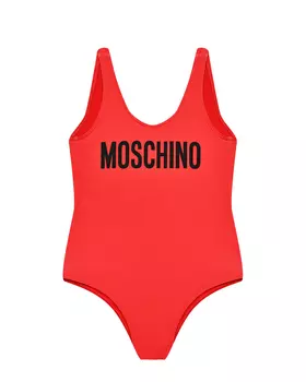 Купальник с лого, красный Moschino