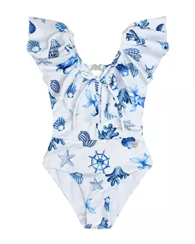 Купальник с морским принтом Monnalisa