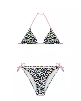 Купальник с принтом "леопардовые сердца" Saint Barth