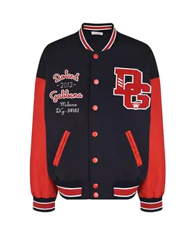 Куртка-бомбер с патчами Dolce&amp;Gabbana детская