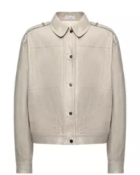 Куртка и блестящей ткани Brunello Cucinelli